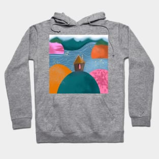 House on the hill 🏠🏔🌊 Hoodie